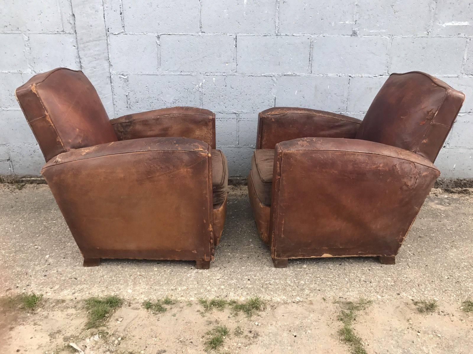 vintage club chairs