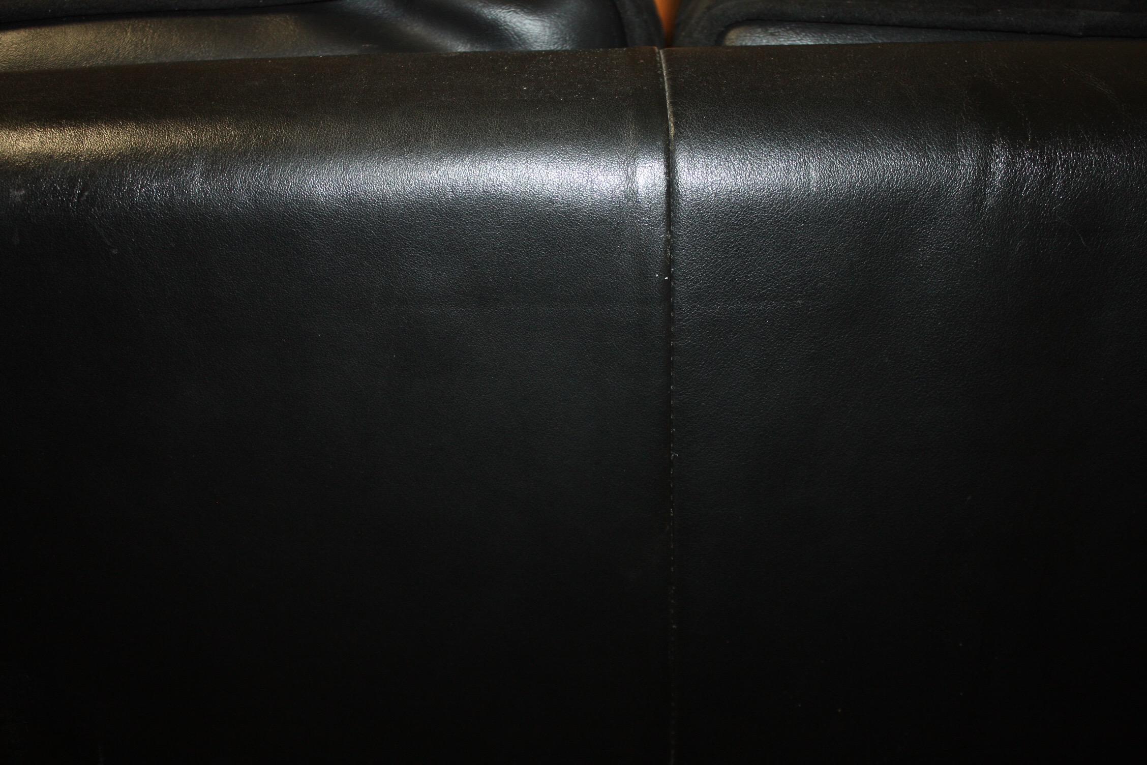 Beautiful French Leather Sofa For Sale 2