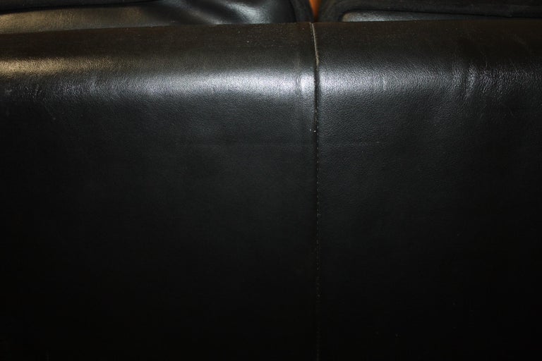 Beautiful French Leather Sofa For Sale 3
