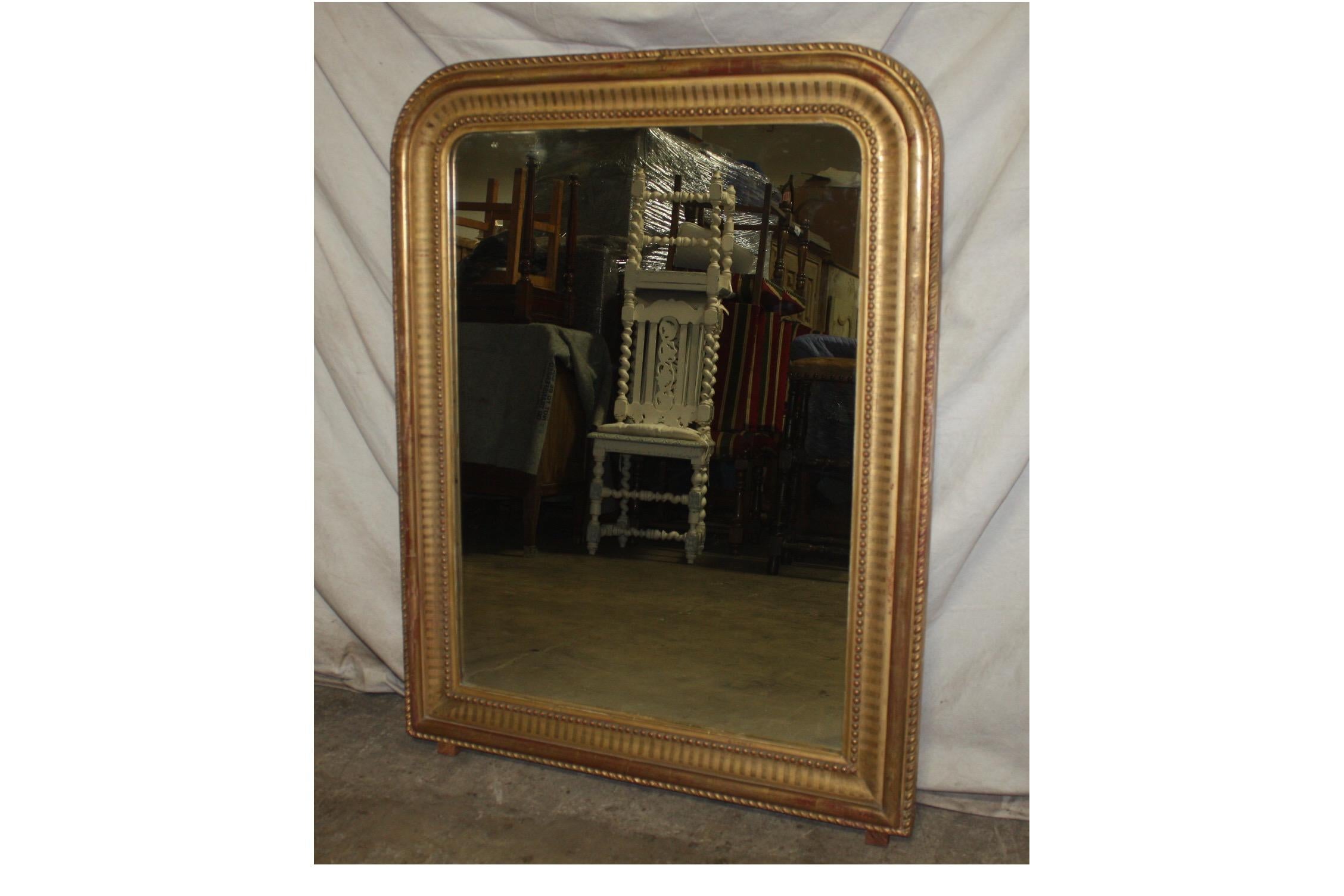 Beautiful French Louis-Philippe period mirror.