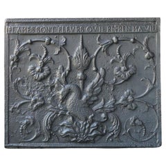 Beautiful French Louis XIV 'Phoenix' Fireback / Backsplash, 17th-18th Century