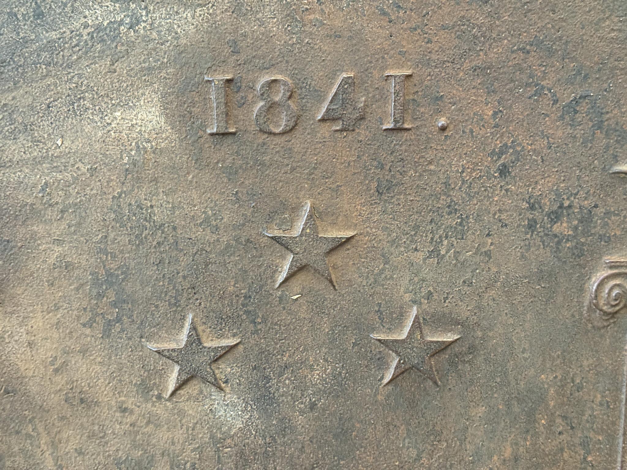 Bellissimo parafuoco neoclassico francese, datato 1841 In condizioni buone in vendita a Amerongen, Amerongen