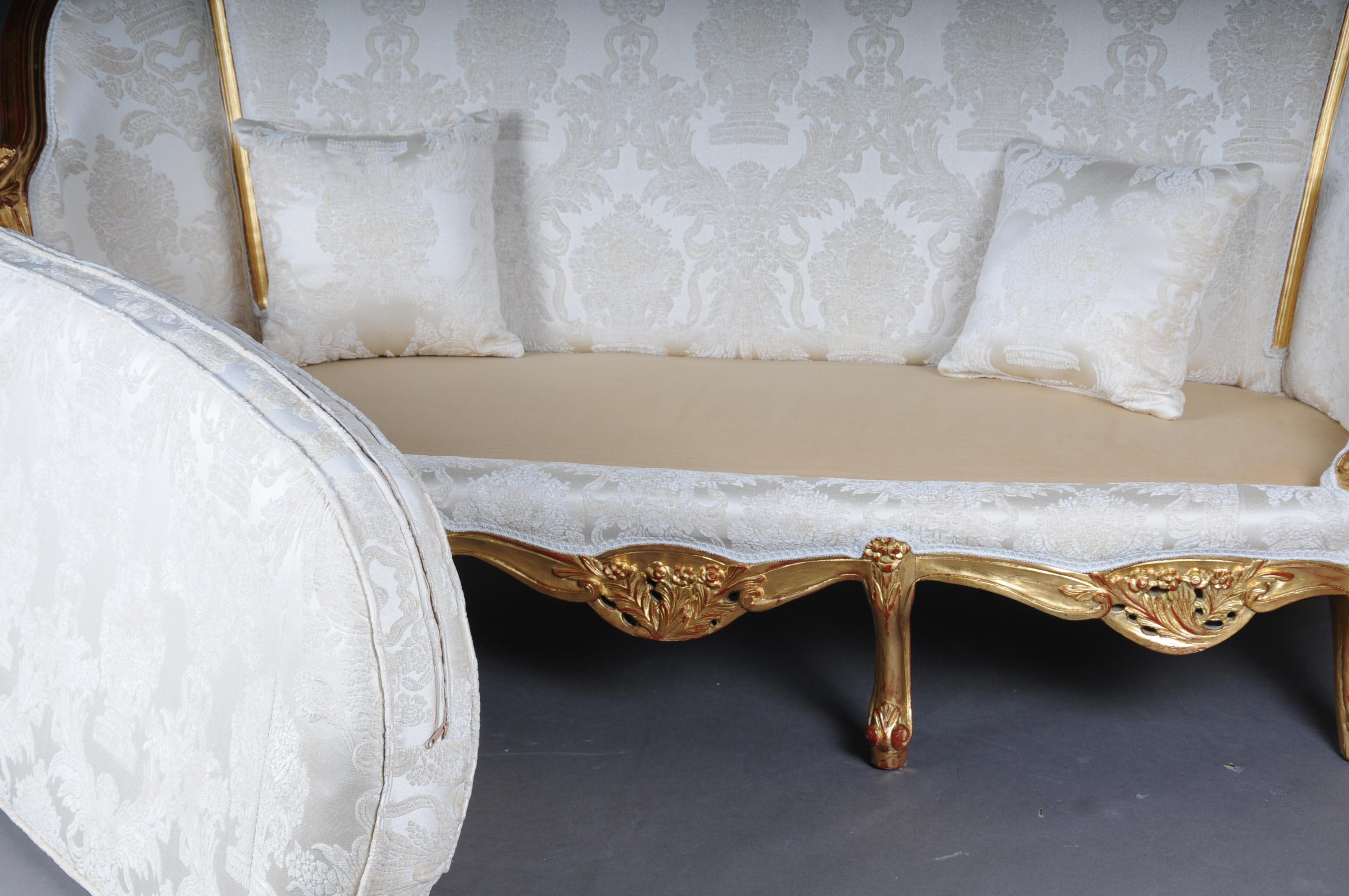 Hêtre Magnifique ensemble de sièges de salon de style Louis XV, 20e siècle en vente