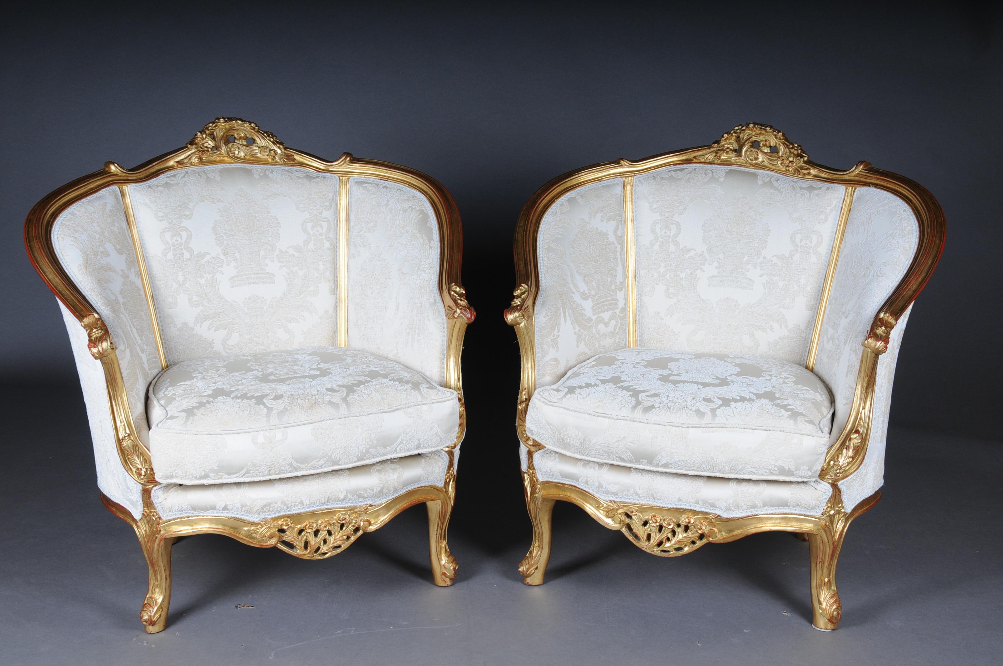 Beautiful French Salon Seating Group / Seating Set in Louis XV Style, 20th Centu For Sale 4
