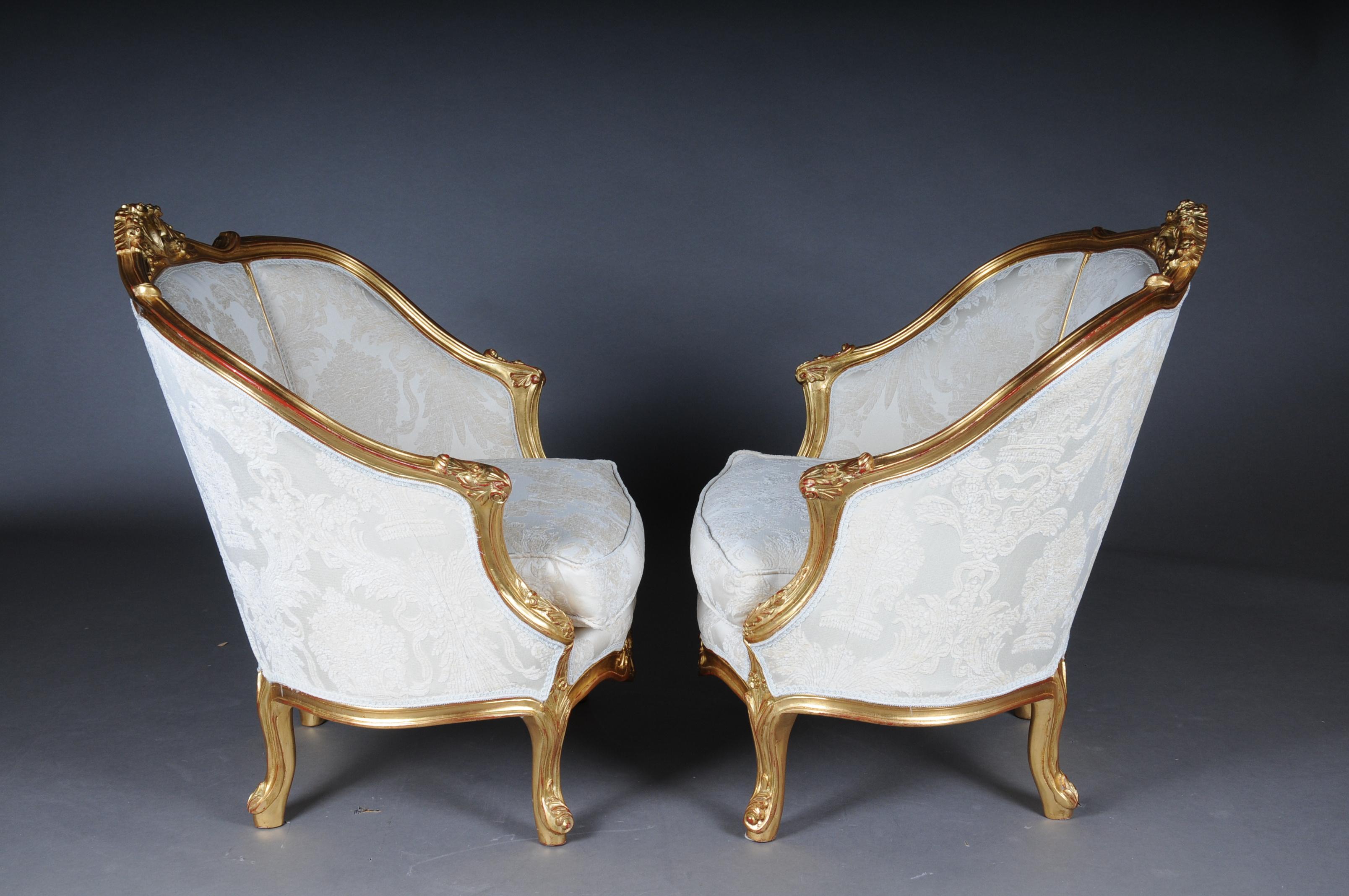 Magnifique ensemble de sièges de salon de style Louis XV, 20e siècle en vente 4