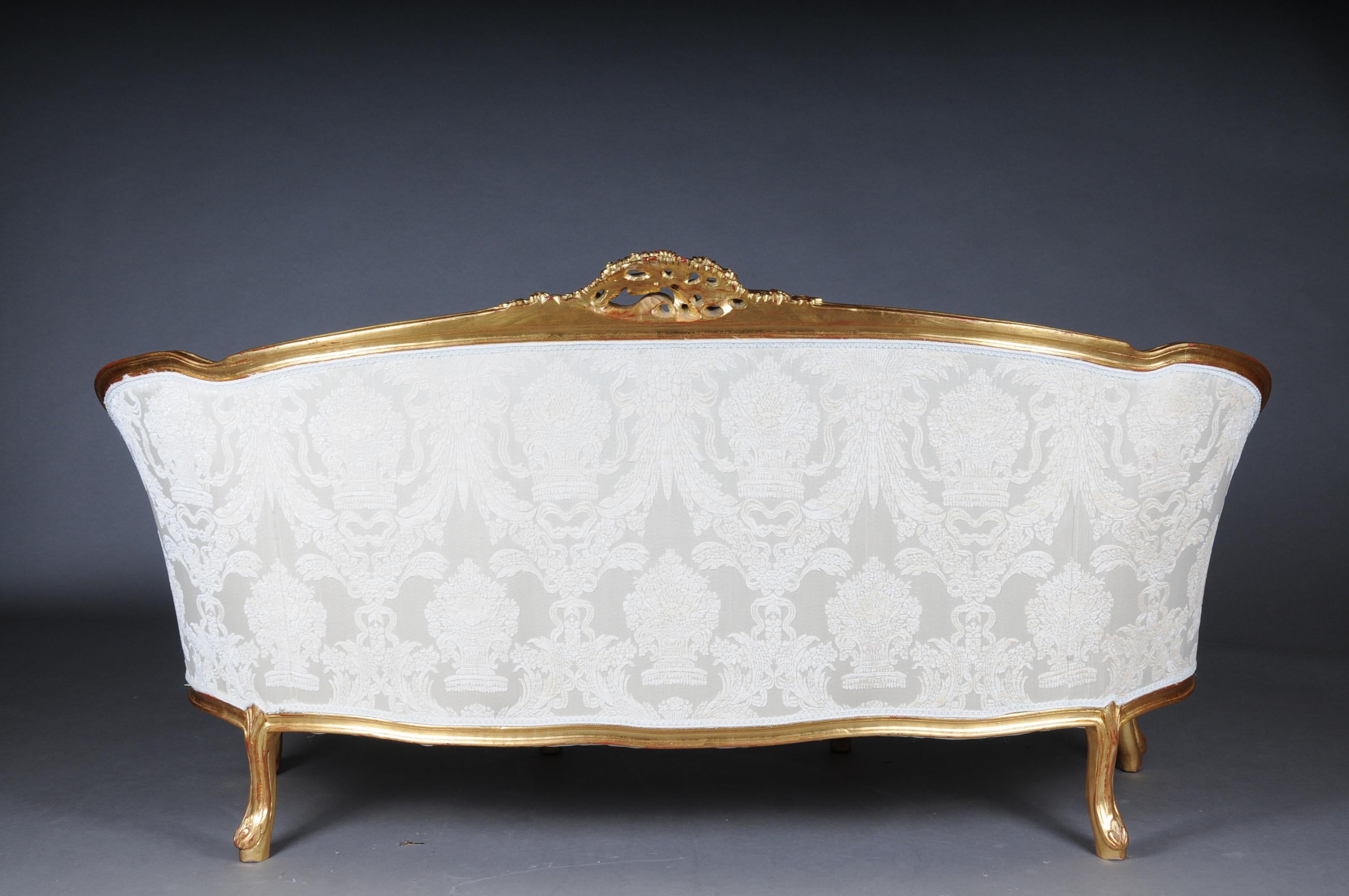 20ième siècle Magnifique ensemble de sièges de salon de style Louis XV, 20e siècle en vente