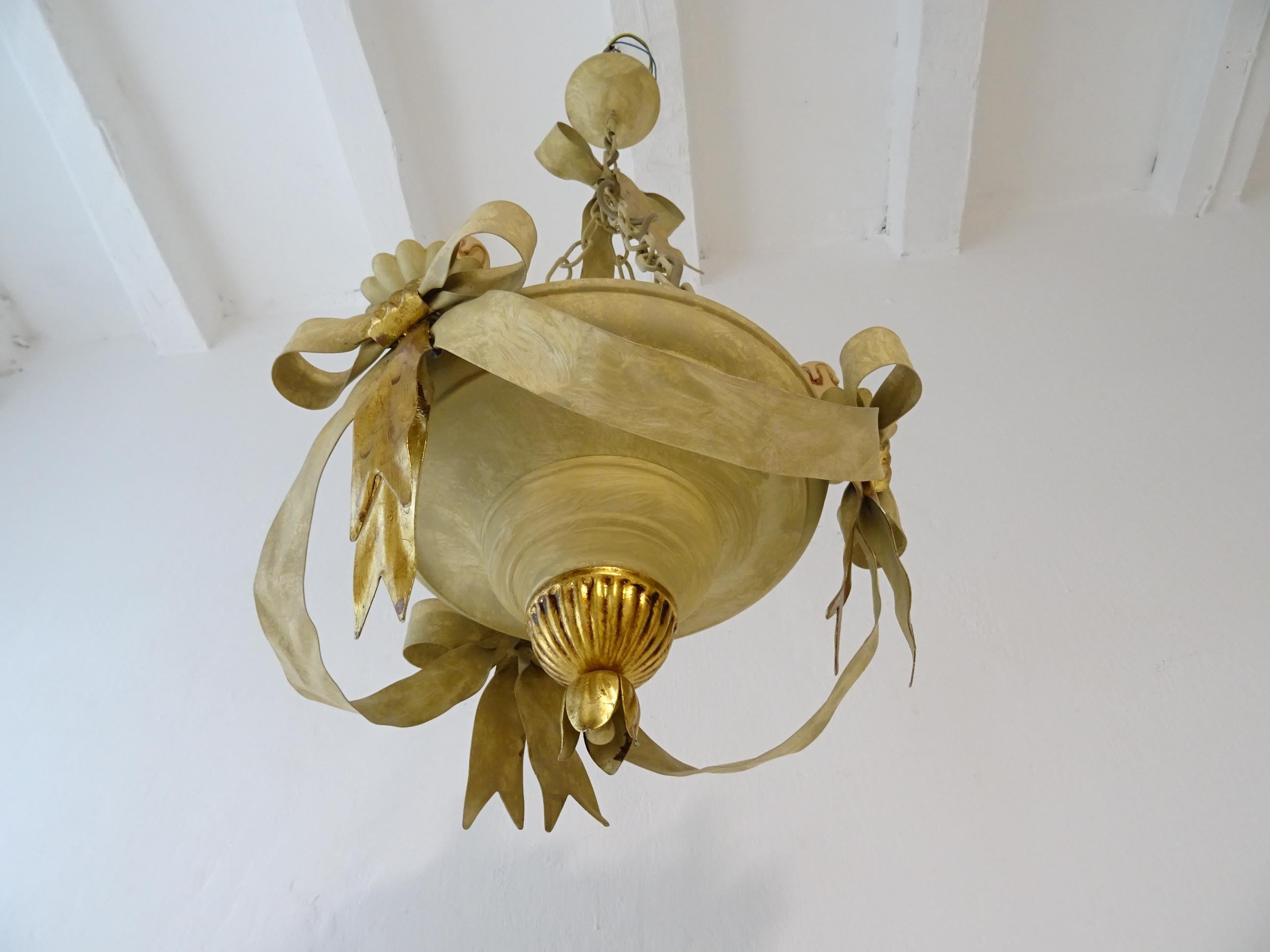 chandelier with bows