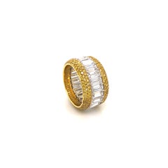 Beautiful Full Eternity Diamond Platinum Ring 8.60 Carat