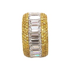 Beautiful Full Eternity Diamond Platinum Ring 8.60 Carat