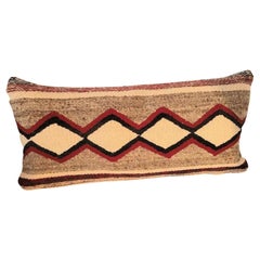 Vintage Beautiful Geometric Navajo Bolster Pillow