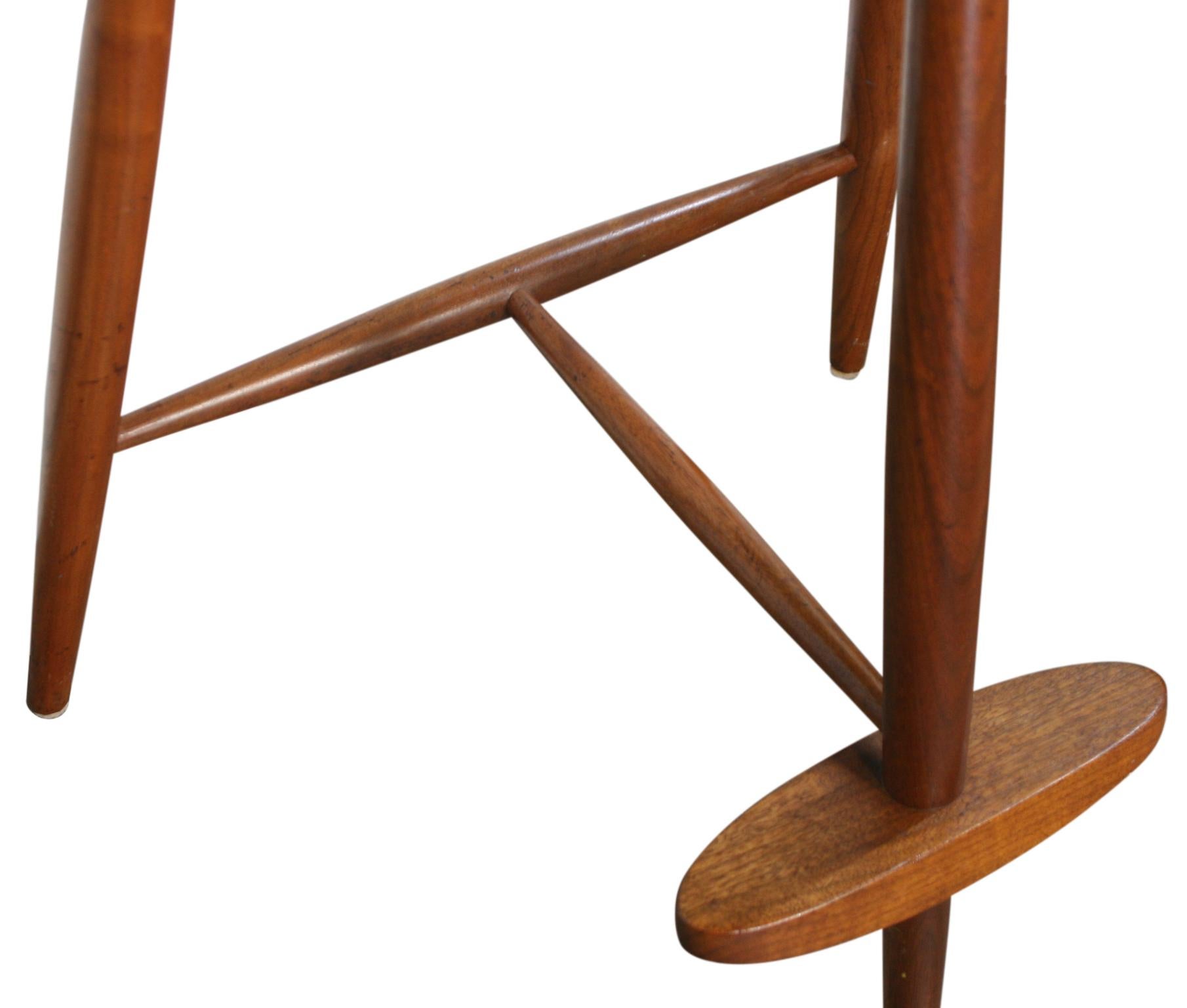 Beautiful George Nakashima Mira Stool Chair Solid walnut hand made Studio Craft 1