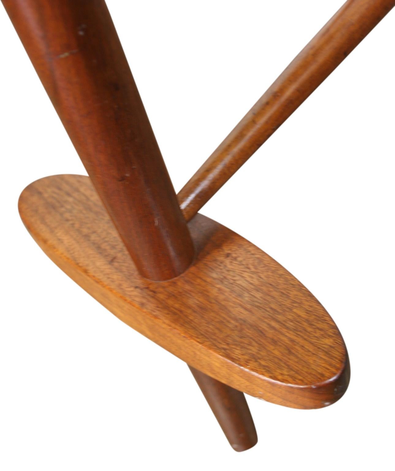 American Beautiful George Nakashima Mira Stool Chair Solid walnut hand made Studio Craft