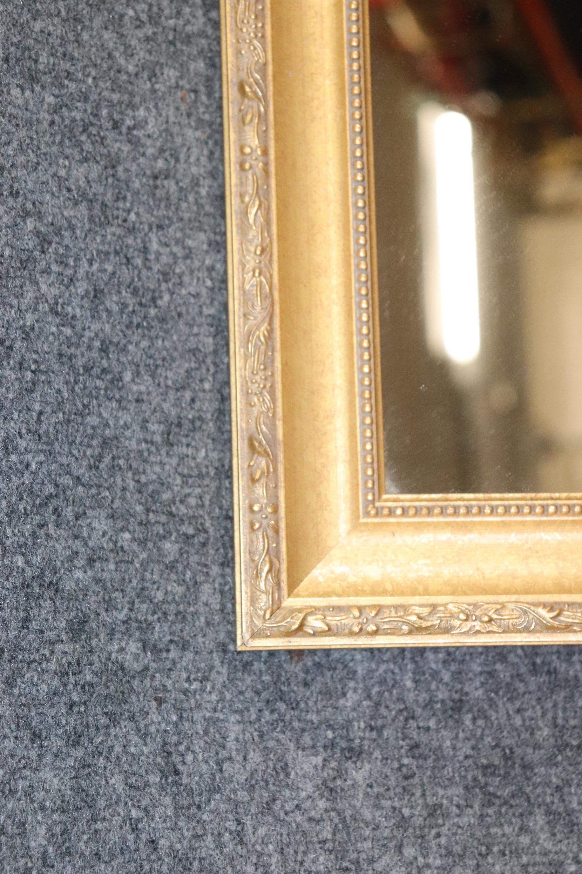 Beautiful Gilded French Louis XVI Wall Mirror, Circa 1950 In Good Condition For Sale In Swedesboro, NJ