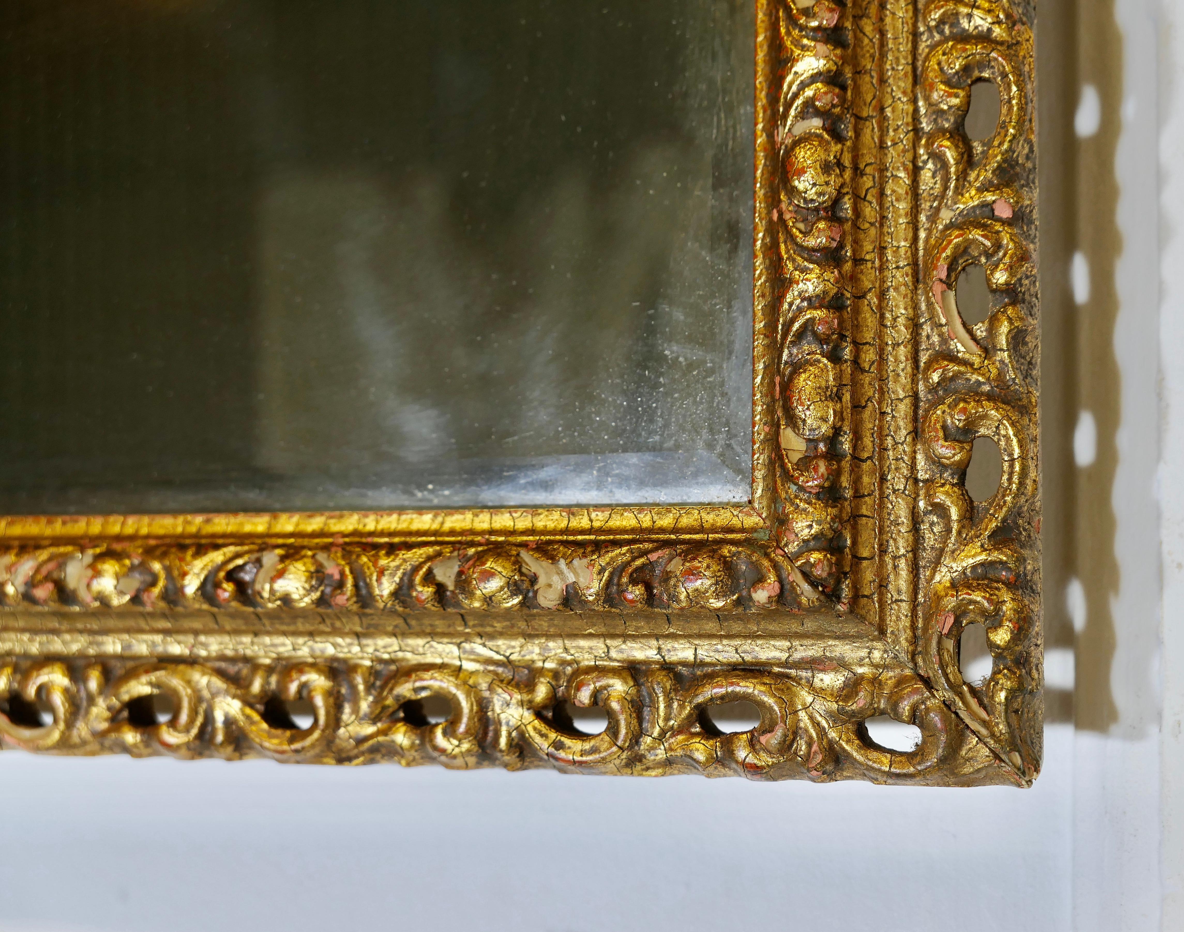 Milieu du XXe siècle Magnifique miroir mural doré   C'est un miroir très attrayant en vente