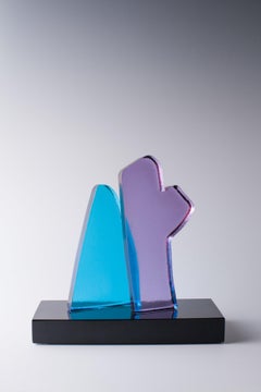Beautiful Glass Sculpture by Riccardo Licata Signed and Dated "Licata 92"