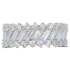 Magnifique bague en or 18 carats avec diamant taille baguette de 1,50 carat, neuve avec étiquette 9,289 carats