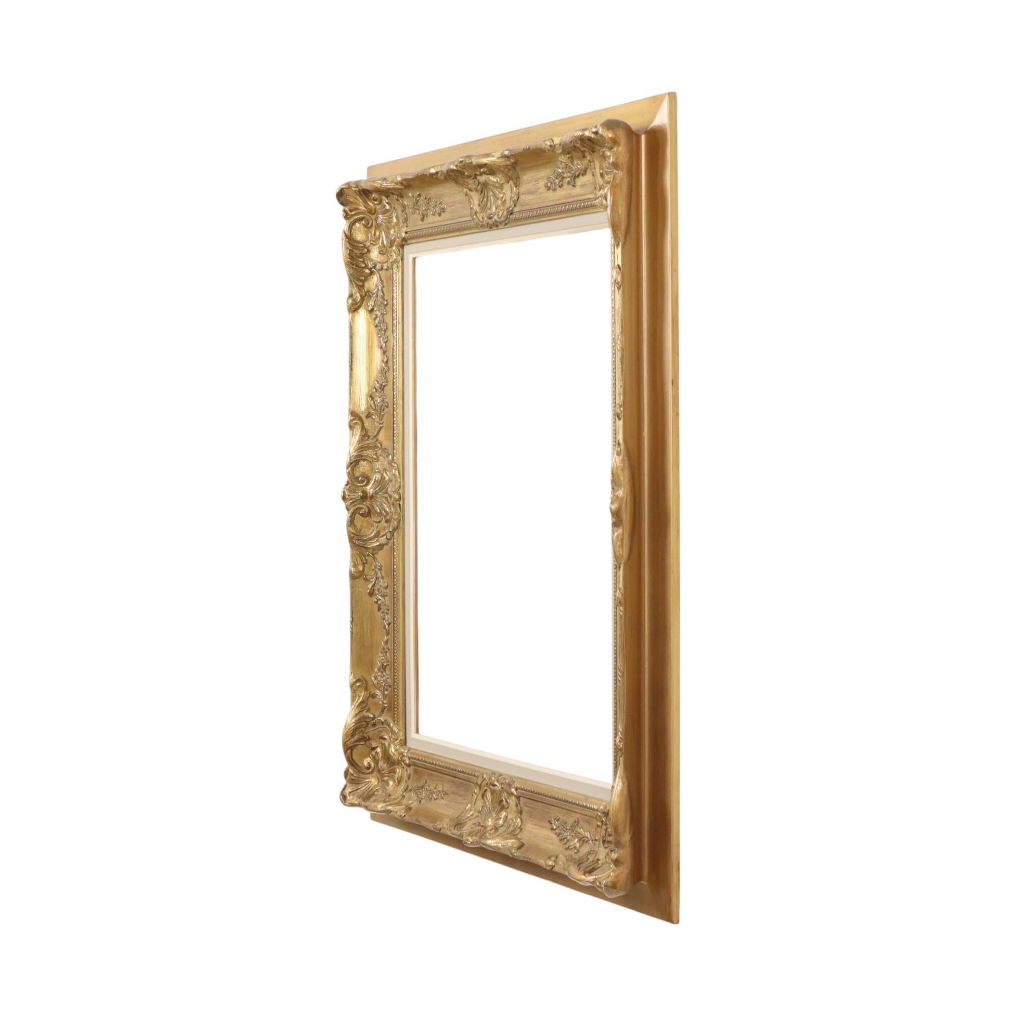 Beautiful Gold Leaf Baroque Style Frame Classic Frame 84x74cm For Sale 4