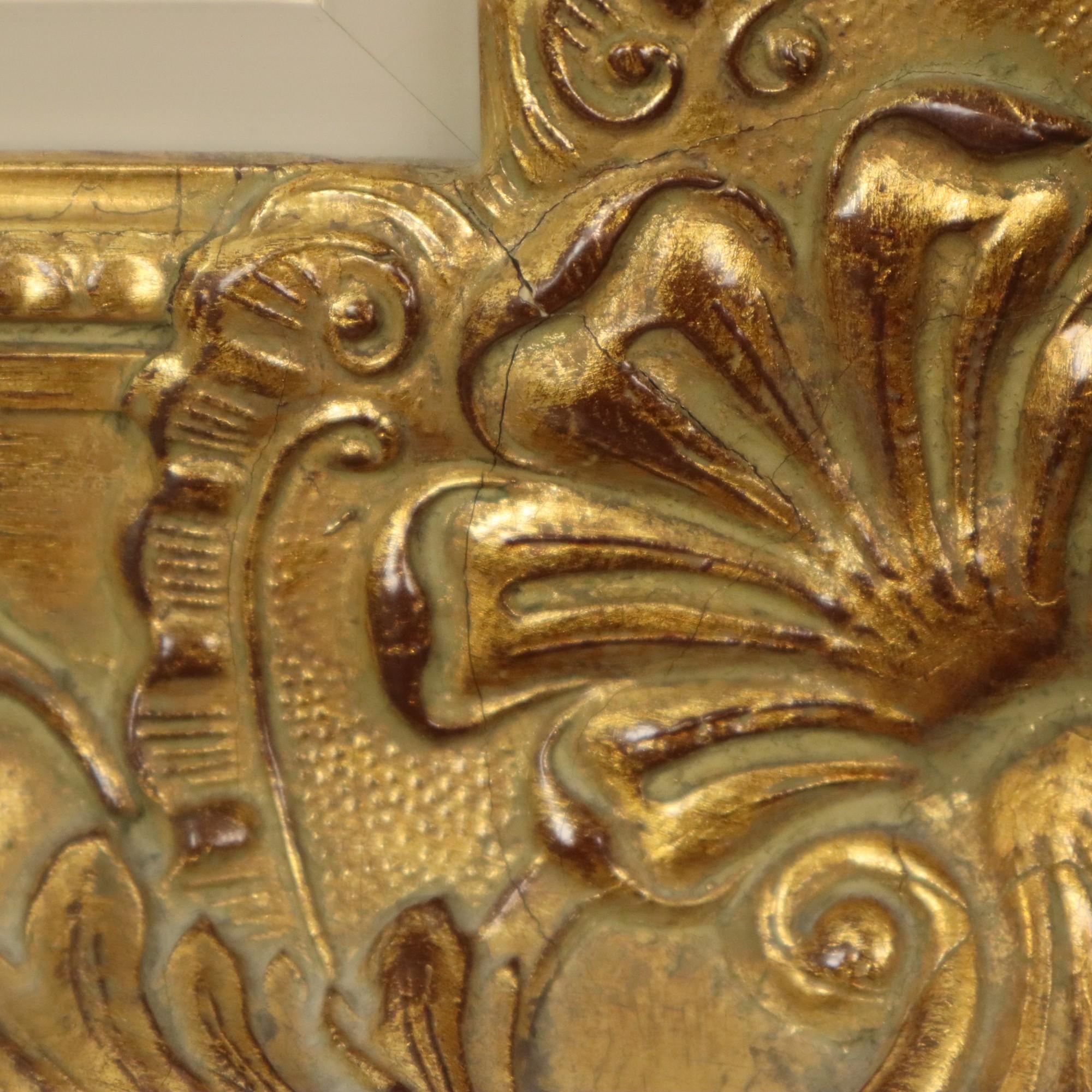 Beautiful Gold Leaf Baroque Style Frame Classic Frame 84x74cm For Sale 6