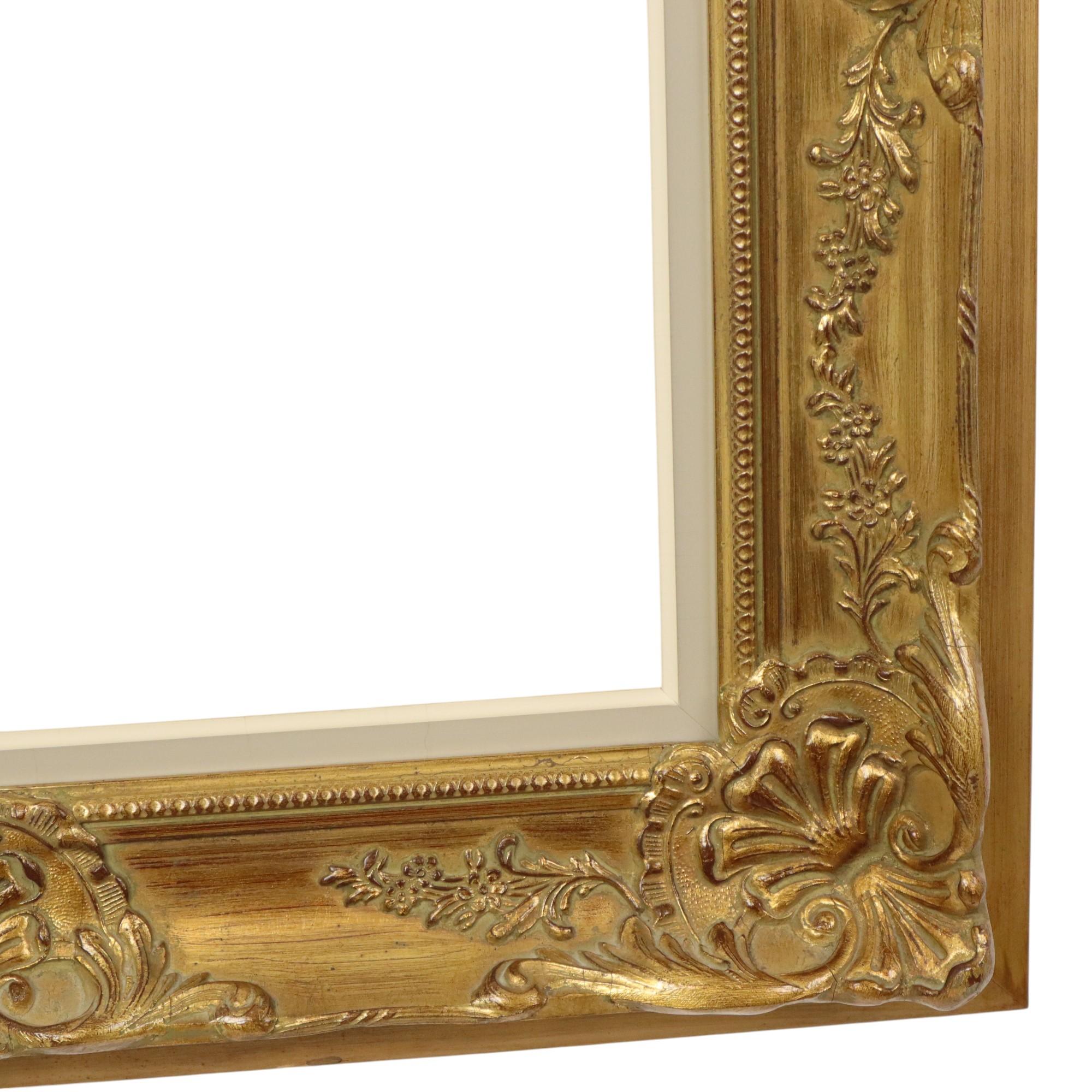Beautiful Gold Leaf Baroque Style Frame Classic Frame 84x74cm For Sale 1