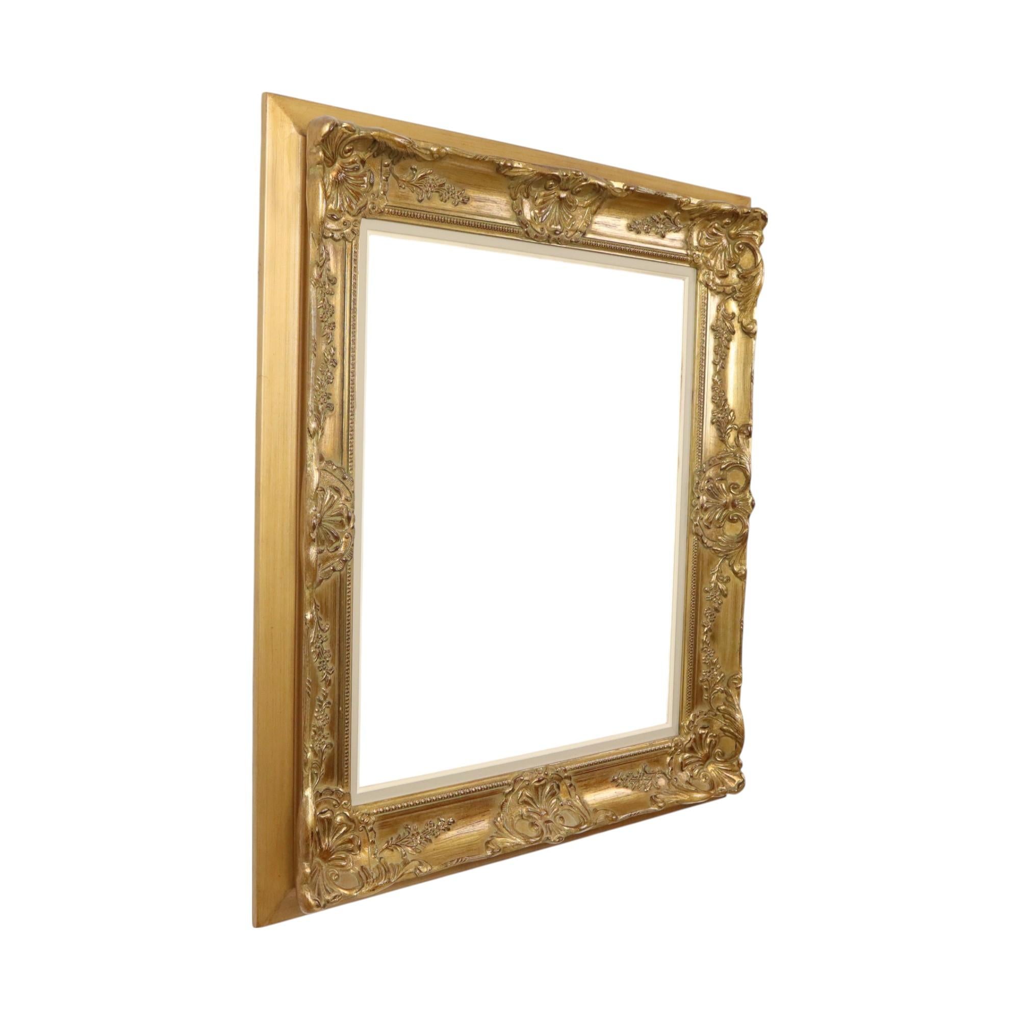 Beautiful Gold Leaf Baroque Style Frame Classic Frame 84x74cm For Sale 2