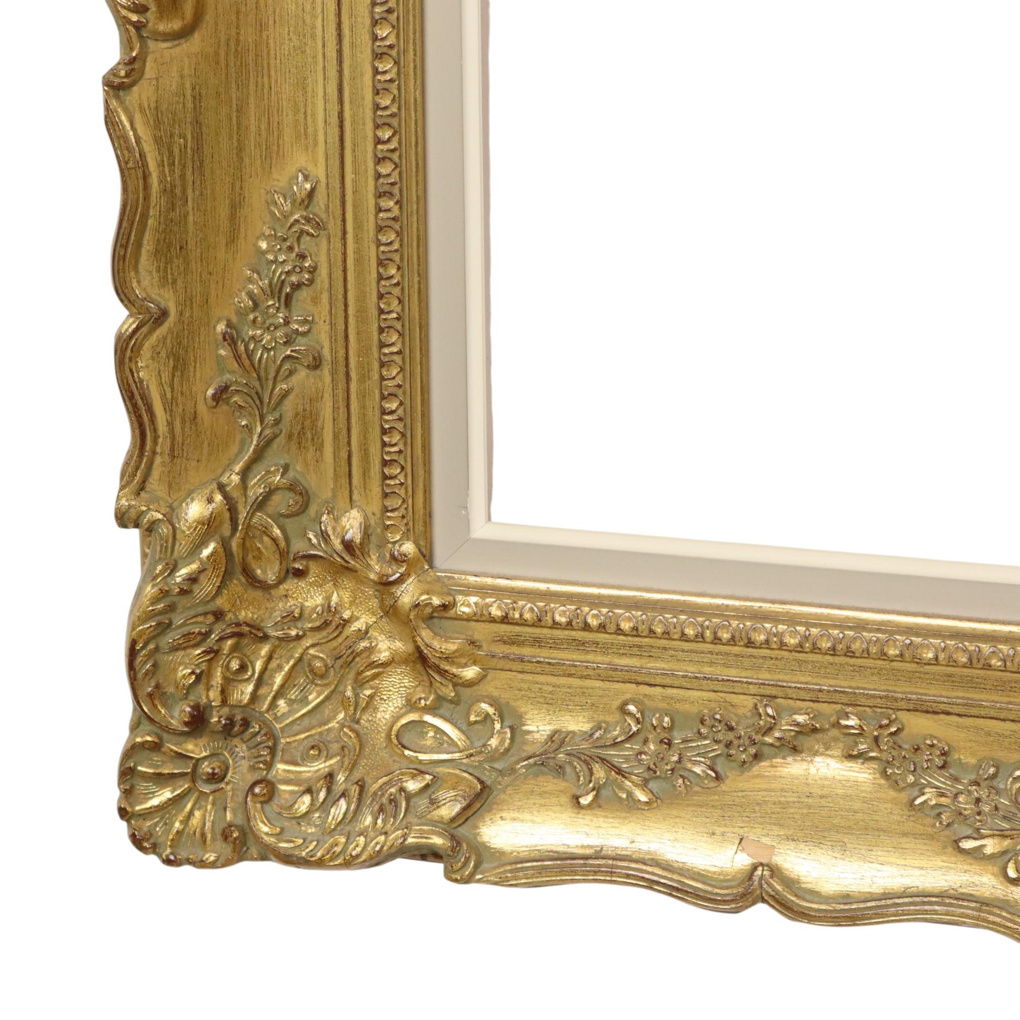 Beautiful Golden Baroque Style Frame Classic Frame 84x74cm For Sale 4