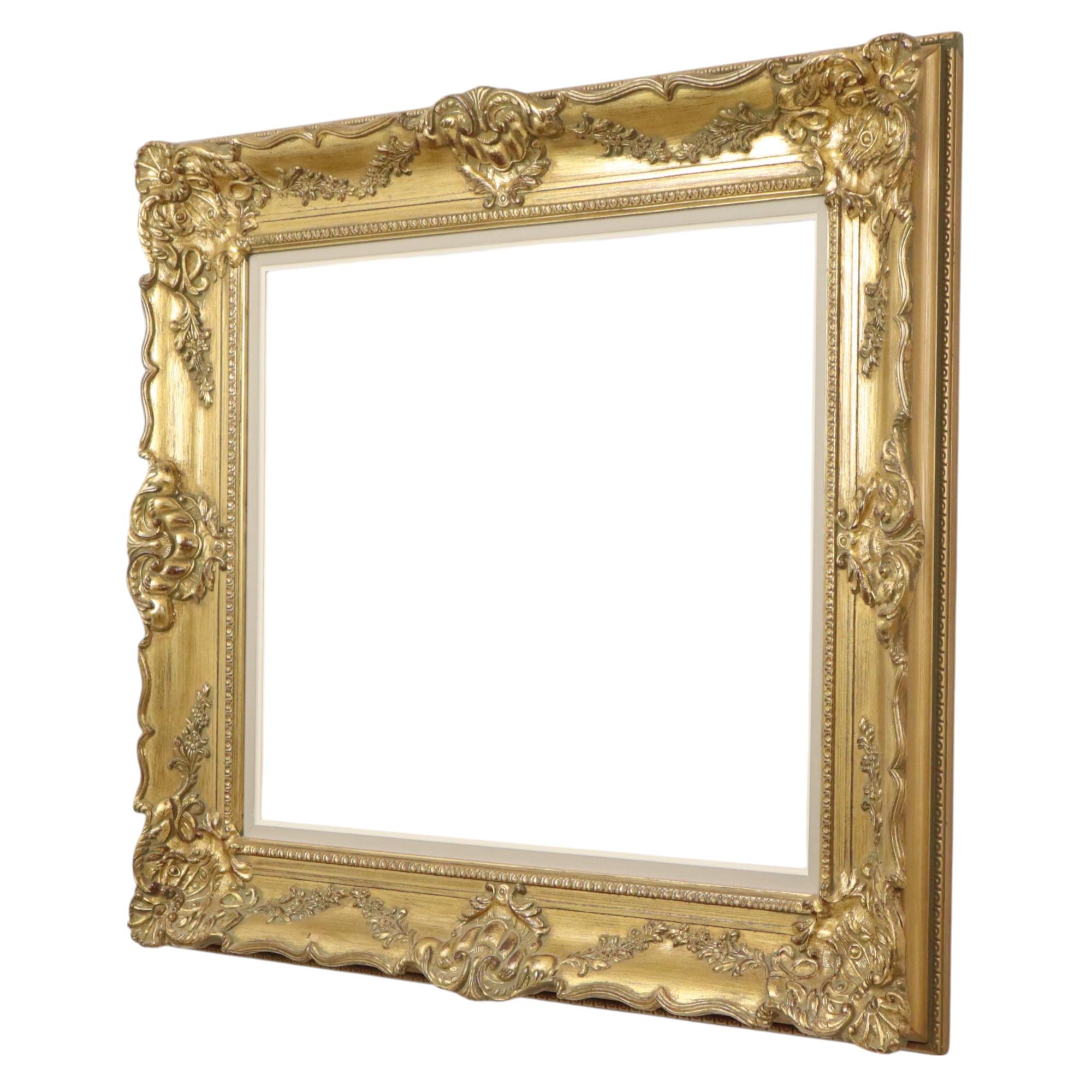 Beautiful Golden Baroque Style Frame Classic Frame 84x74cm For Sale 7