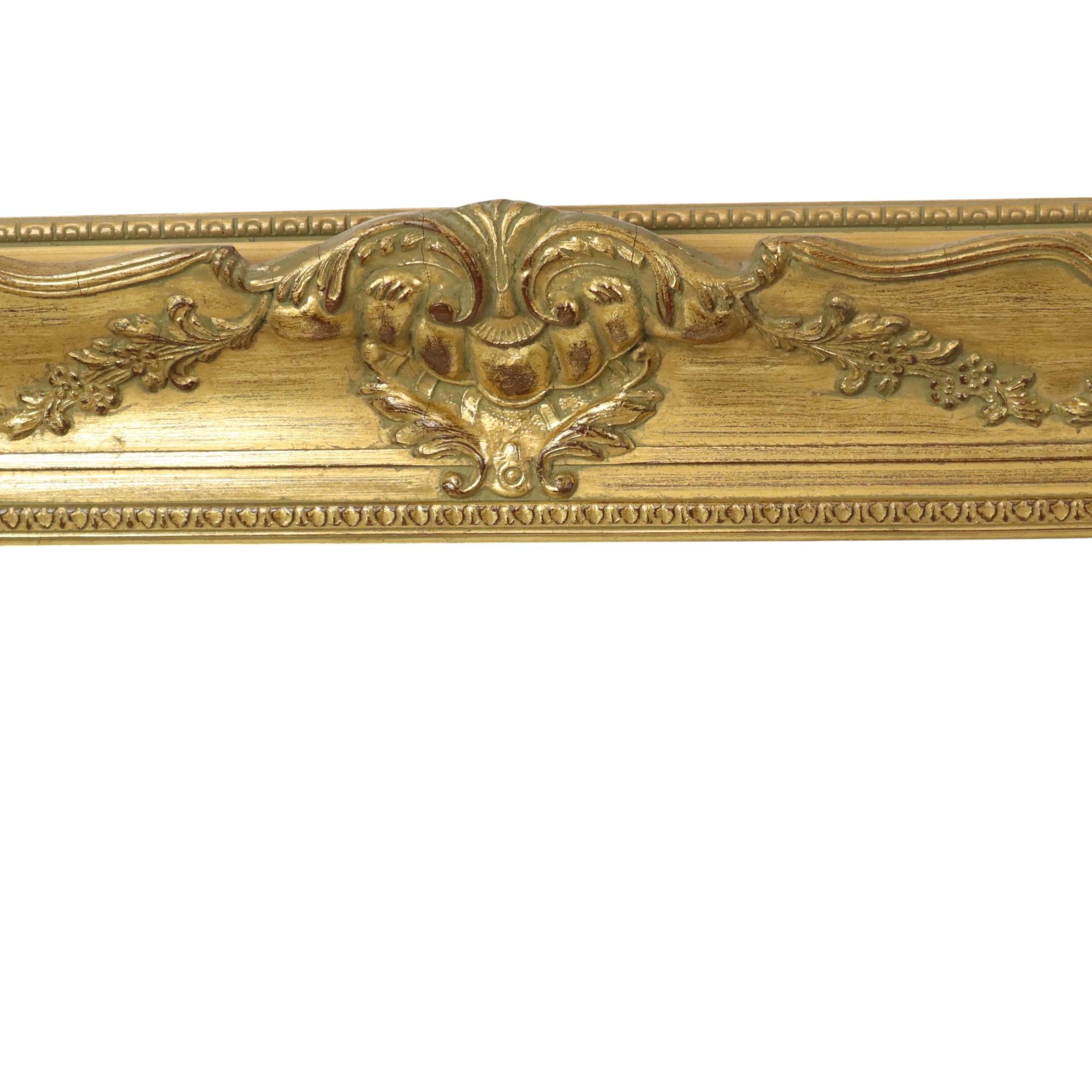 Early 20th Century Beautiful Golden Baroque Style Frame Classic Frame 84x74cm For Sale