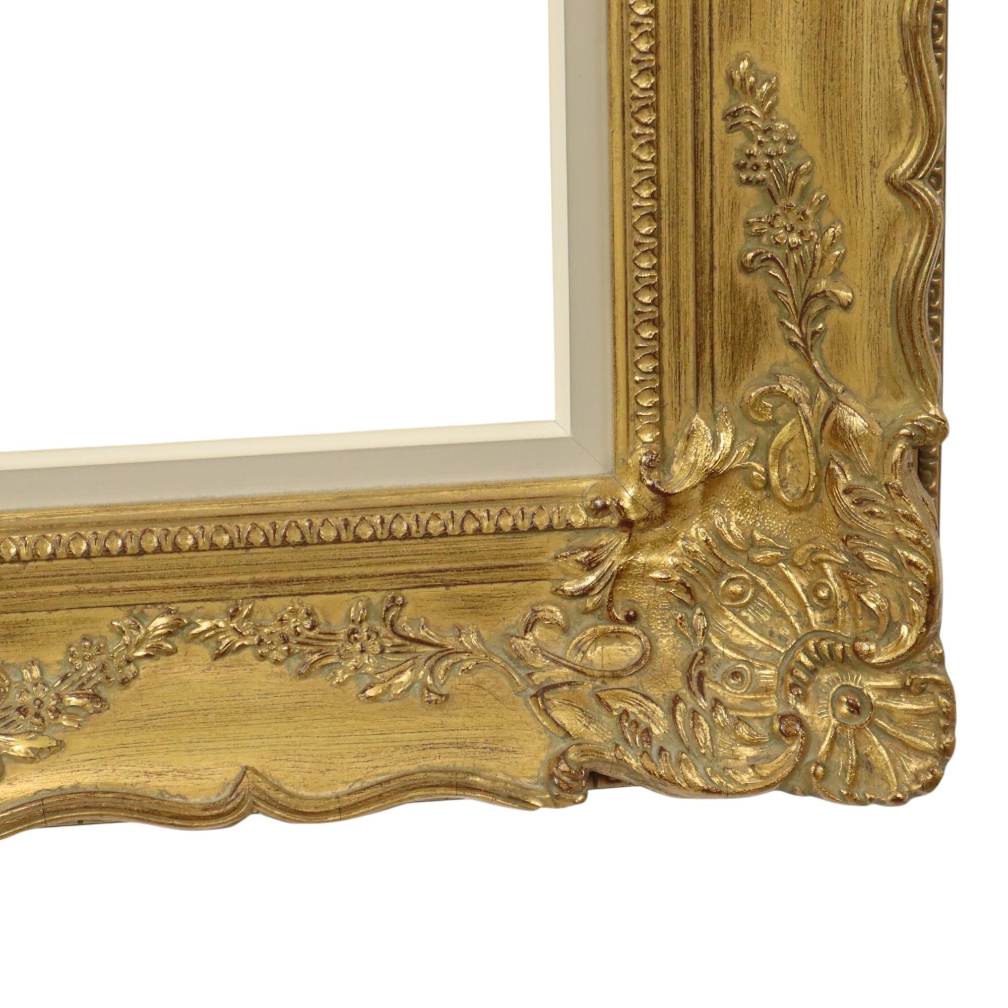 Beautiful Golden Baroque Style Frame Classic Frame 84x74cm For Sale 2