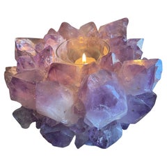 Beautiful Grande Amethyst, Handmade Votive