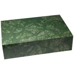 Beautiful Green Jade Box by Studio Superego, Unique Piece, Italy