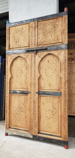 Beautiful Hand Carved Moroccan Double Door