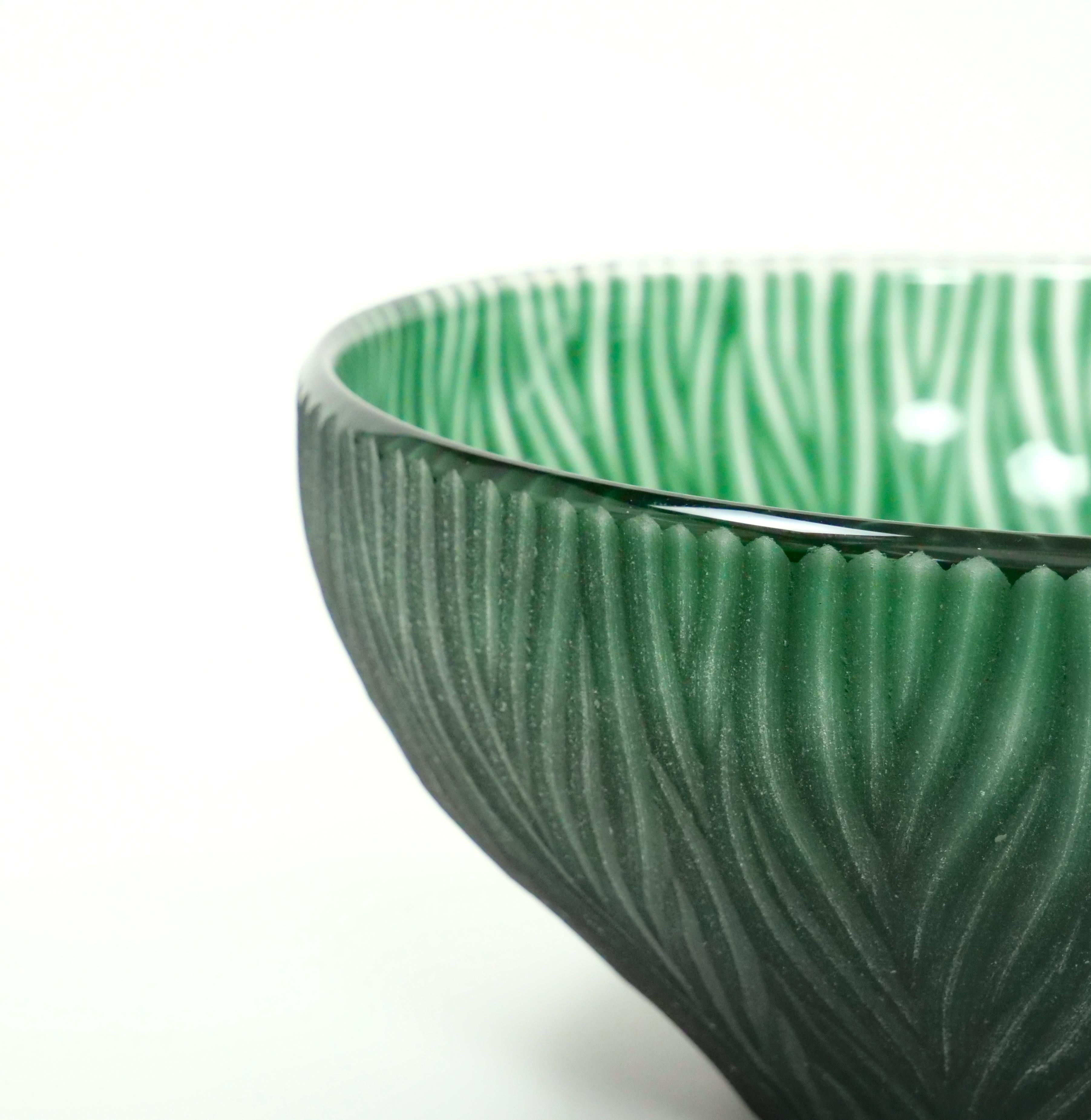 Precioso cuenco de cristal de Murano soplado a mano para centro de mesa Vidrio en venta