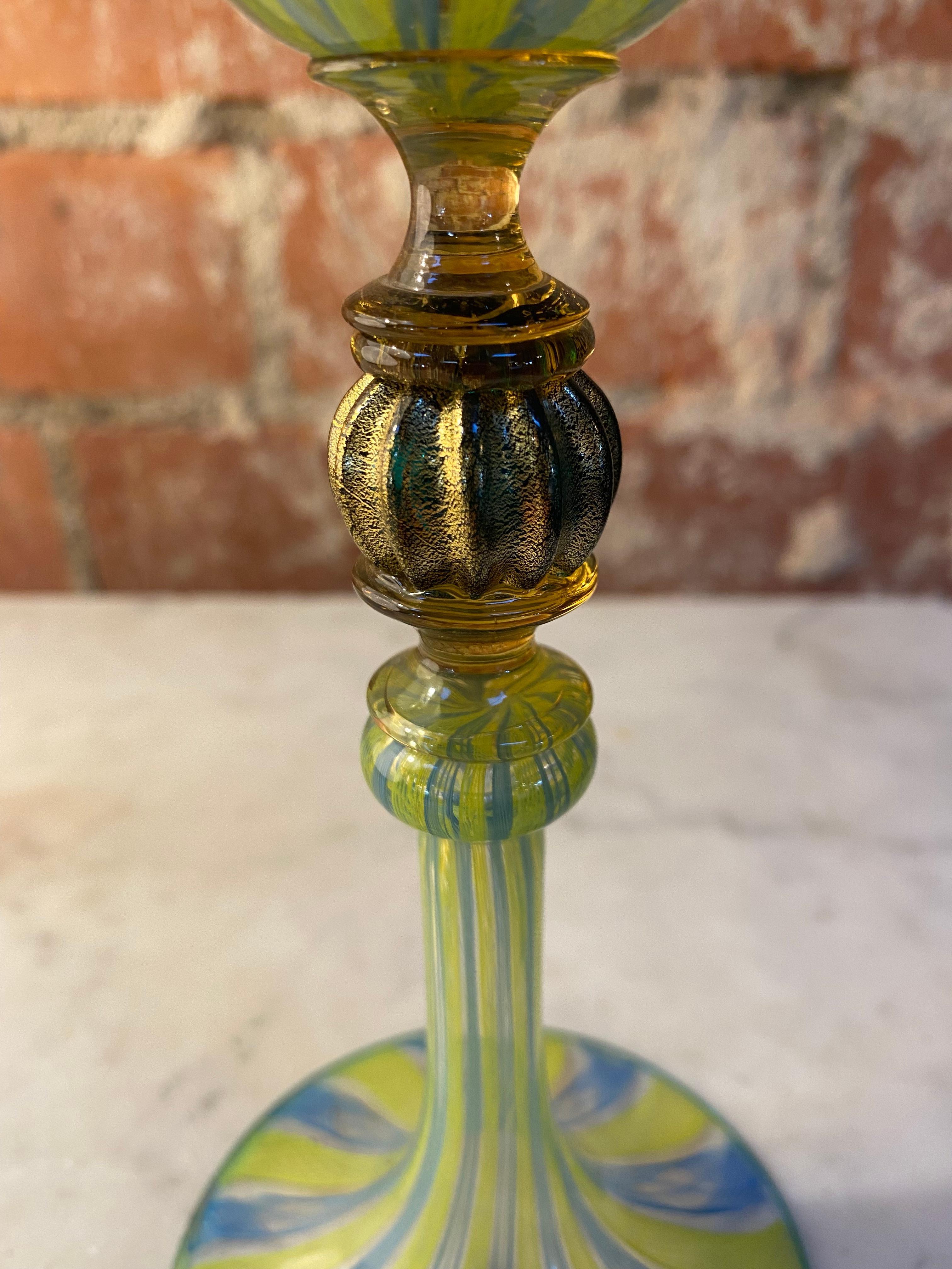 Beautiful Handcrafted Vintage Italian Glass Italy 1970s In Good Condition For Sale In Los Angeles, CA