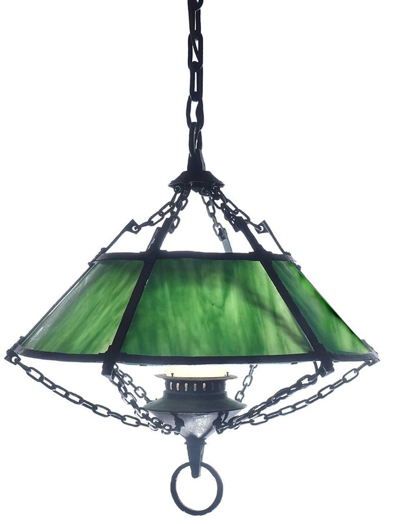 Beautiful Handmade Arts and Crafts Chandelier For Sale at 1stDibs