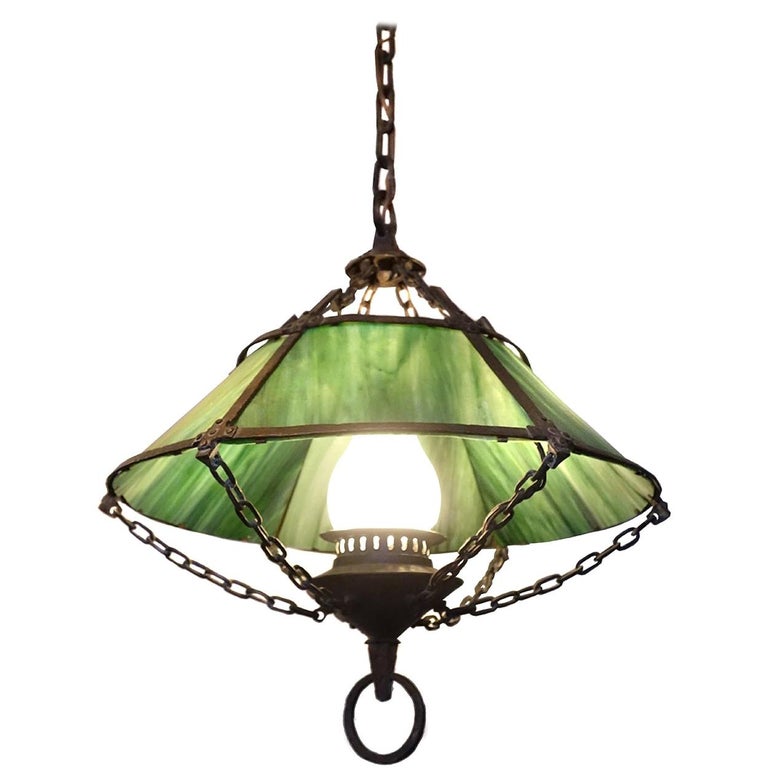 Beautiful Handmade Arts and Crafts Chandelier For Sale at 1stDibs