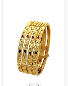 BEAUTIFUL Handmade Bangles IN 22K YELLOW GOLD