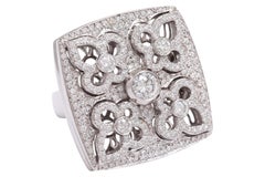 Joël Glecer 18k White Gold Diamond Ring, 2.15ct Brilliant Cut, Europe