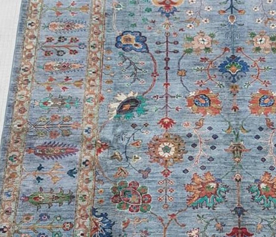 Hand-Knotted Beautiful handmade hand knotted Wool Floral Rug from Afghanistan  For Sale