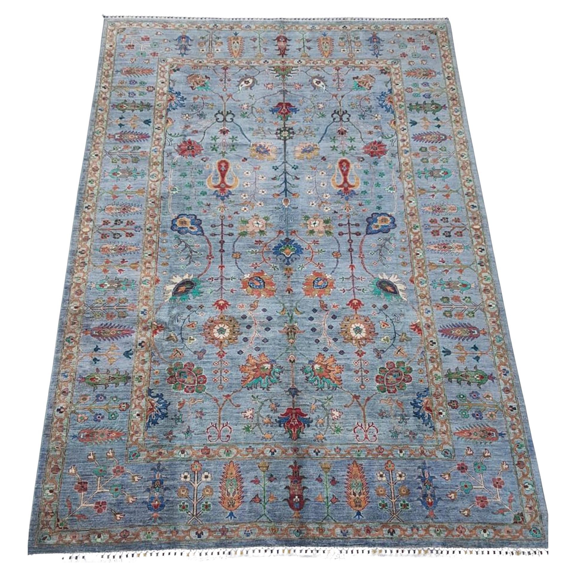 Beautiful handmade hand knotted Wool Floral Rug from Afghanistan 