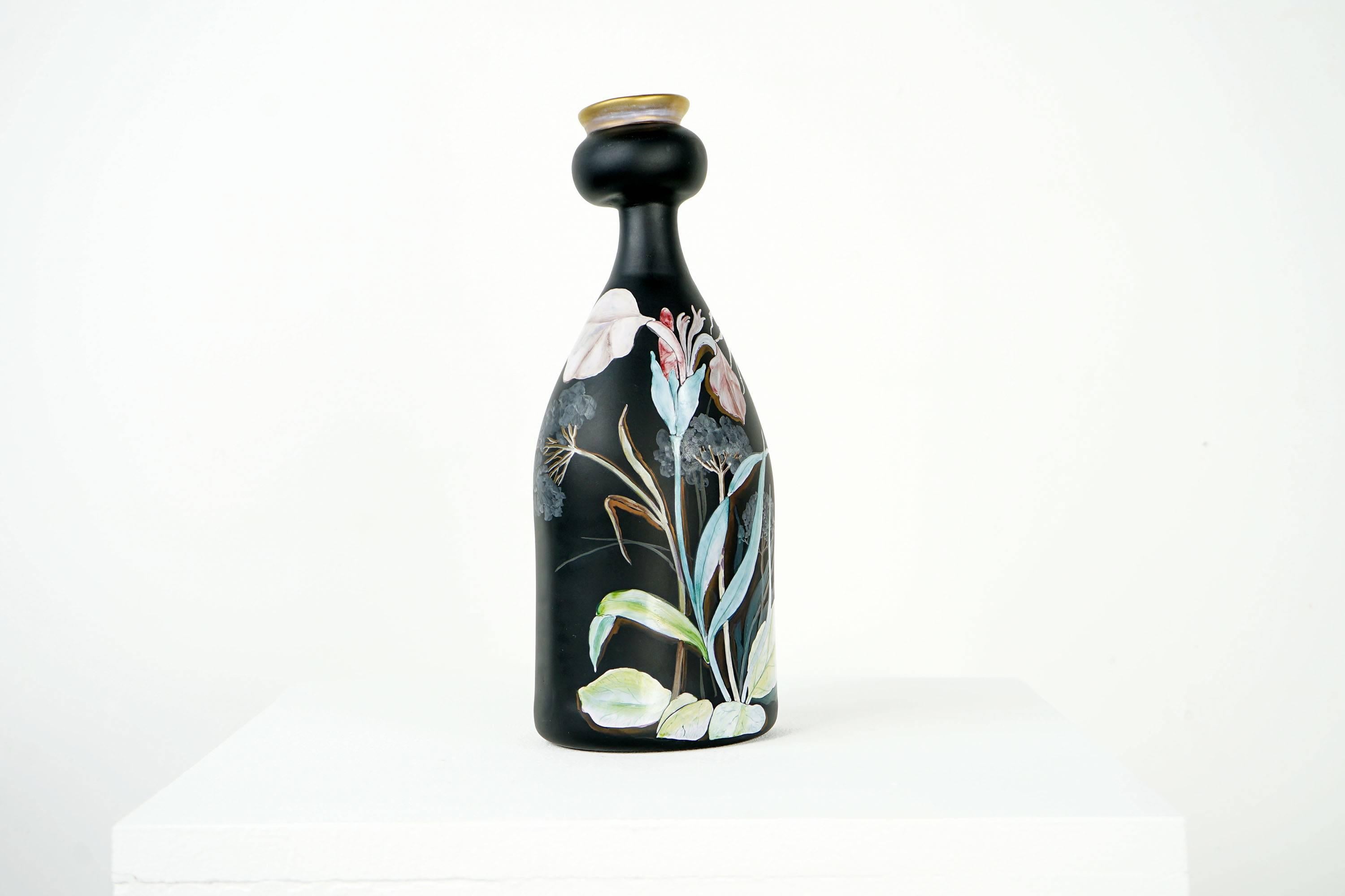 Beautiful, Handmade Vase of Glass by Erwin Eisch, 1985 im Zustand „Hervorragend“ im Angebot in Munster, NRW