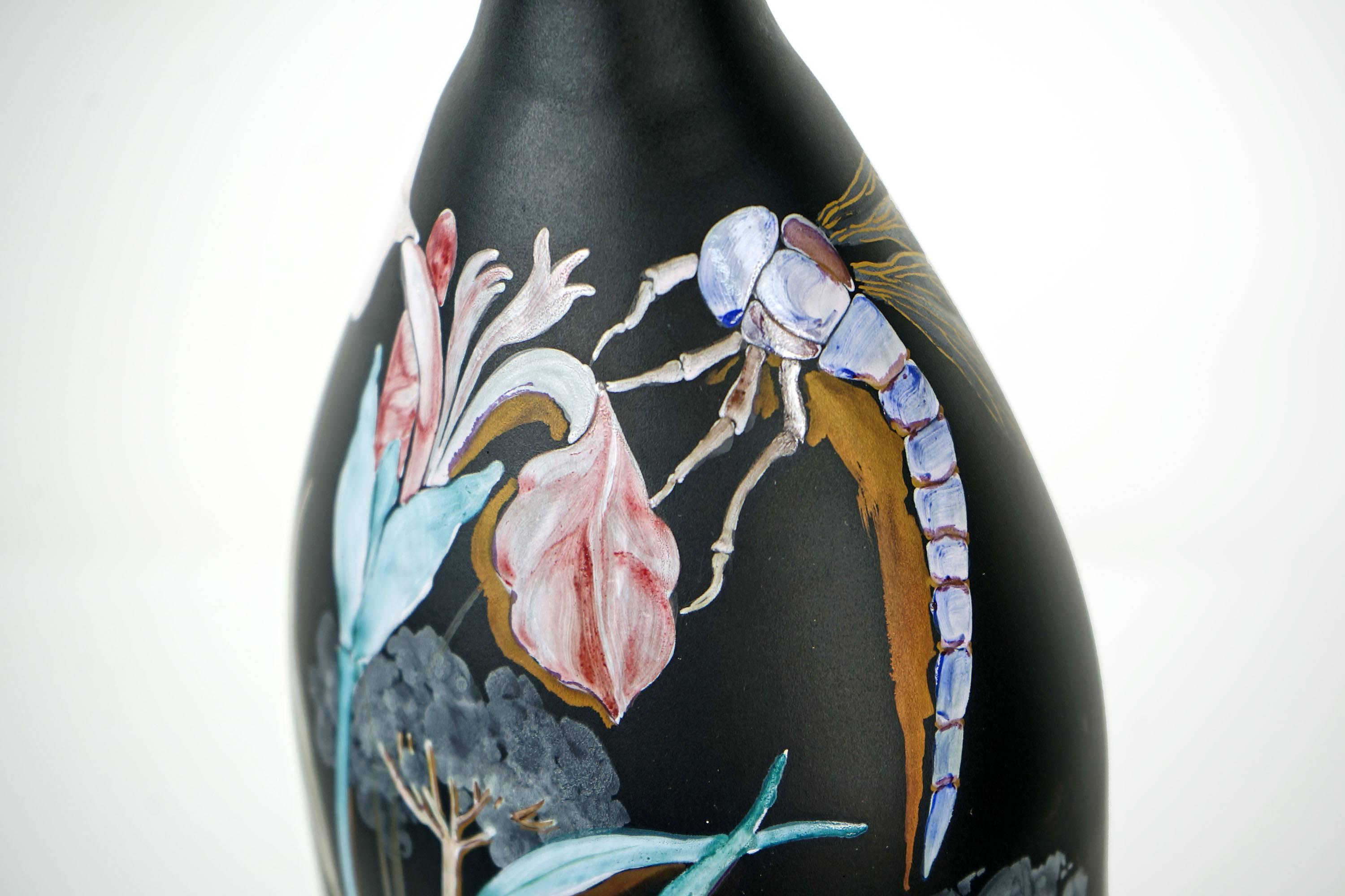 Beautiful, Handmade Vase of Glass by Erwin Eisch, 1985 im Angebot 1