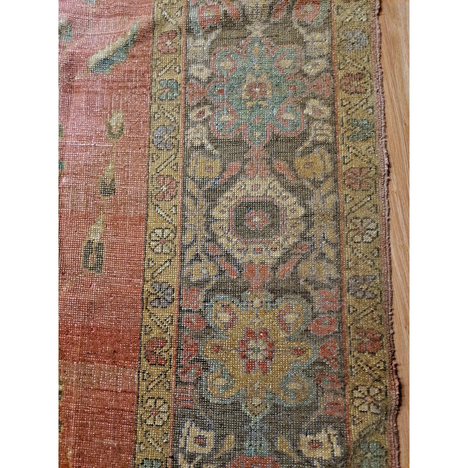 Islamic Beautiful Handwoven Turkish Oushak Rug 10' x 14' For Sale