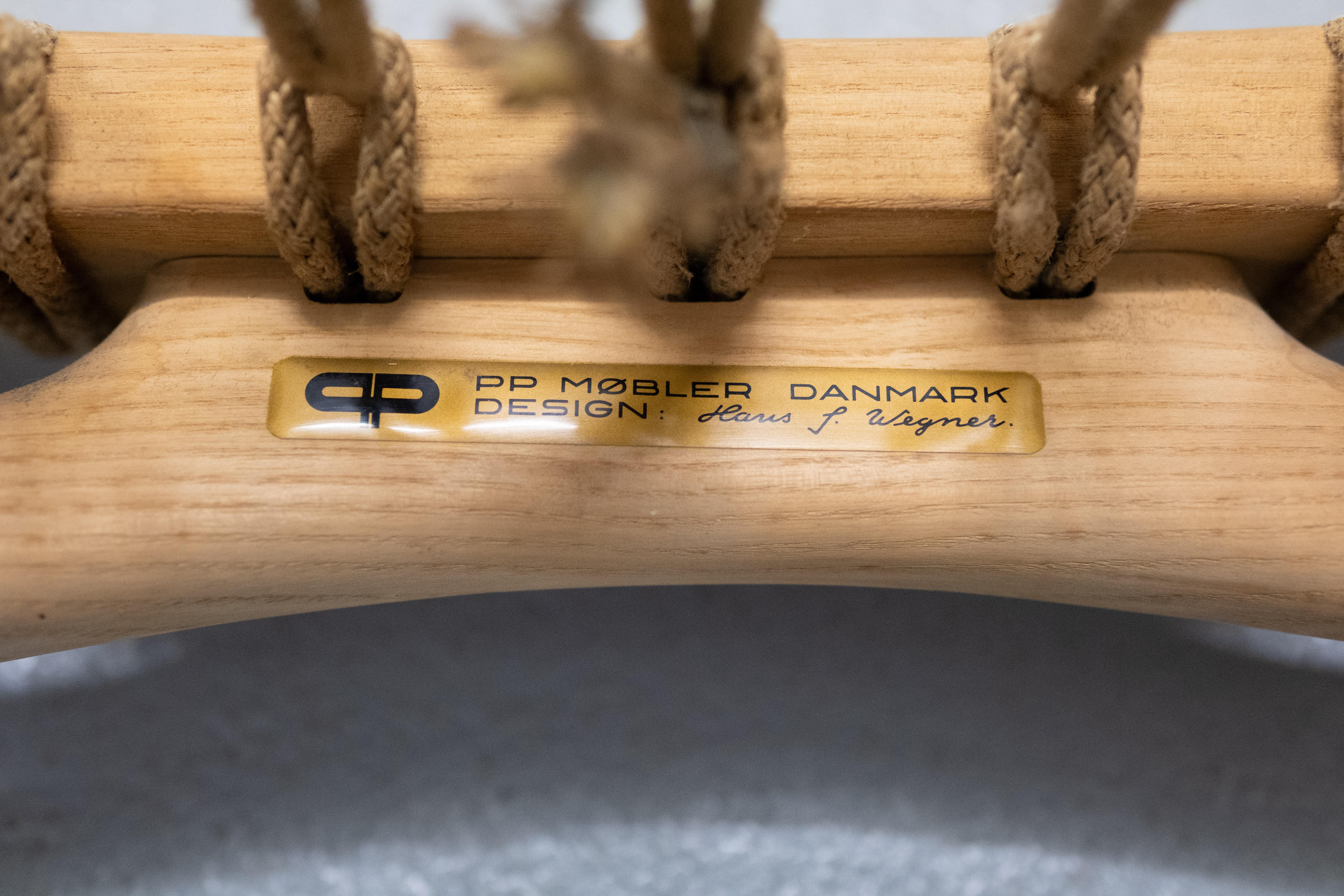 Schön  Hans J. Wegner  PP 124  Netto-Stuhl  für PP Mòbler im Angebot 7