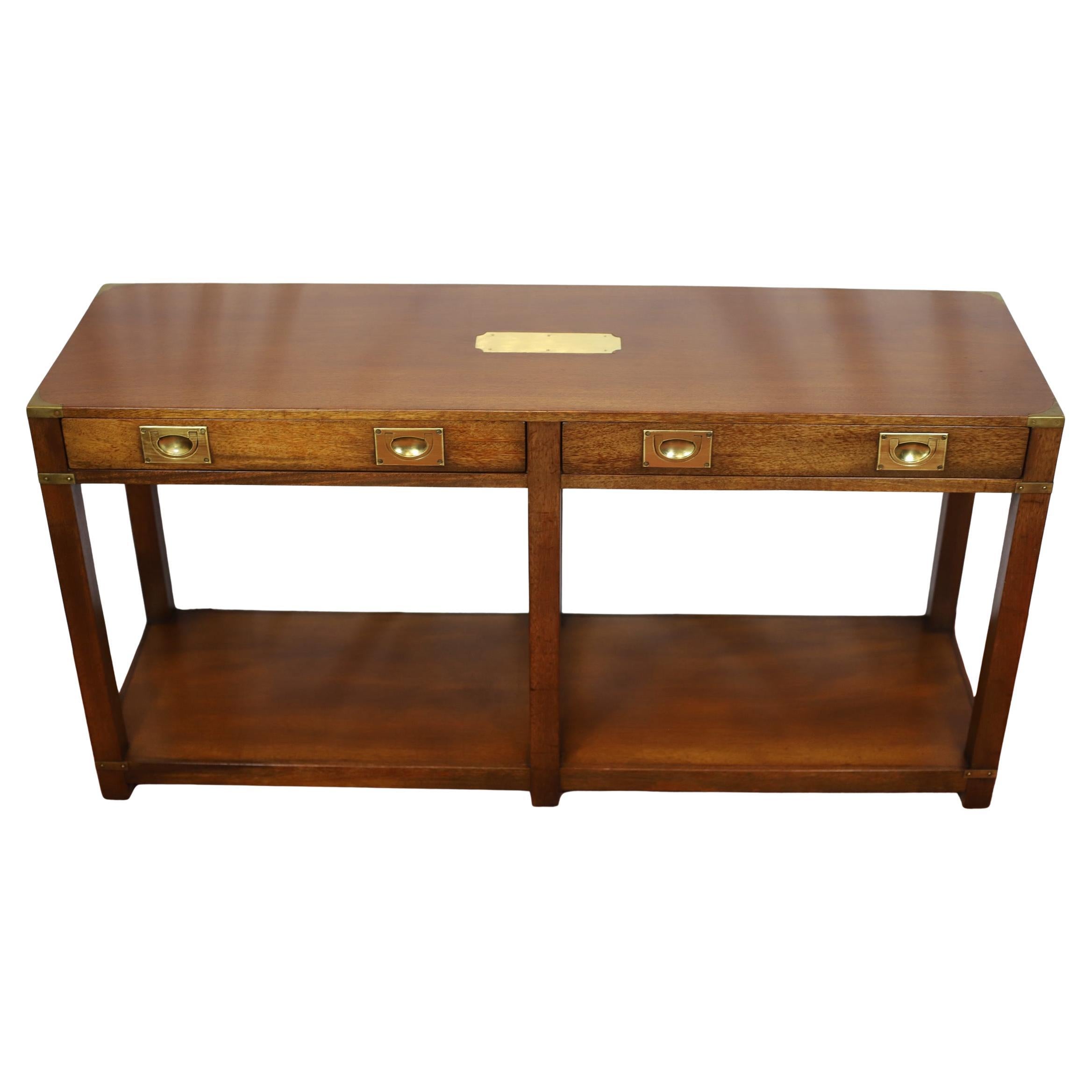 Beautiful Harrods London R.E.H Kennedy Military Campaign Console Table