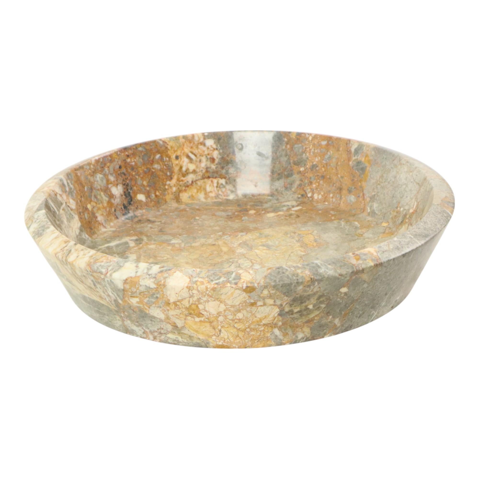 Precioso frutero de mármol grande y pesado XL Piedra natural 40cm en Bueno estado para la venta en Poperinge, BE
