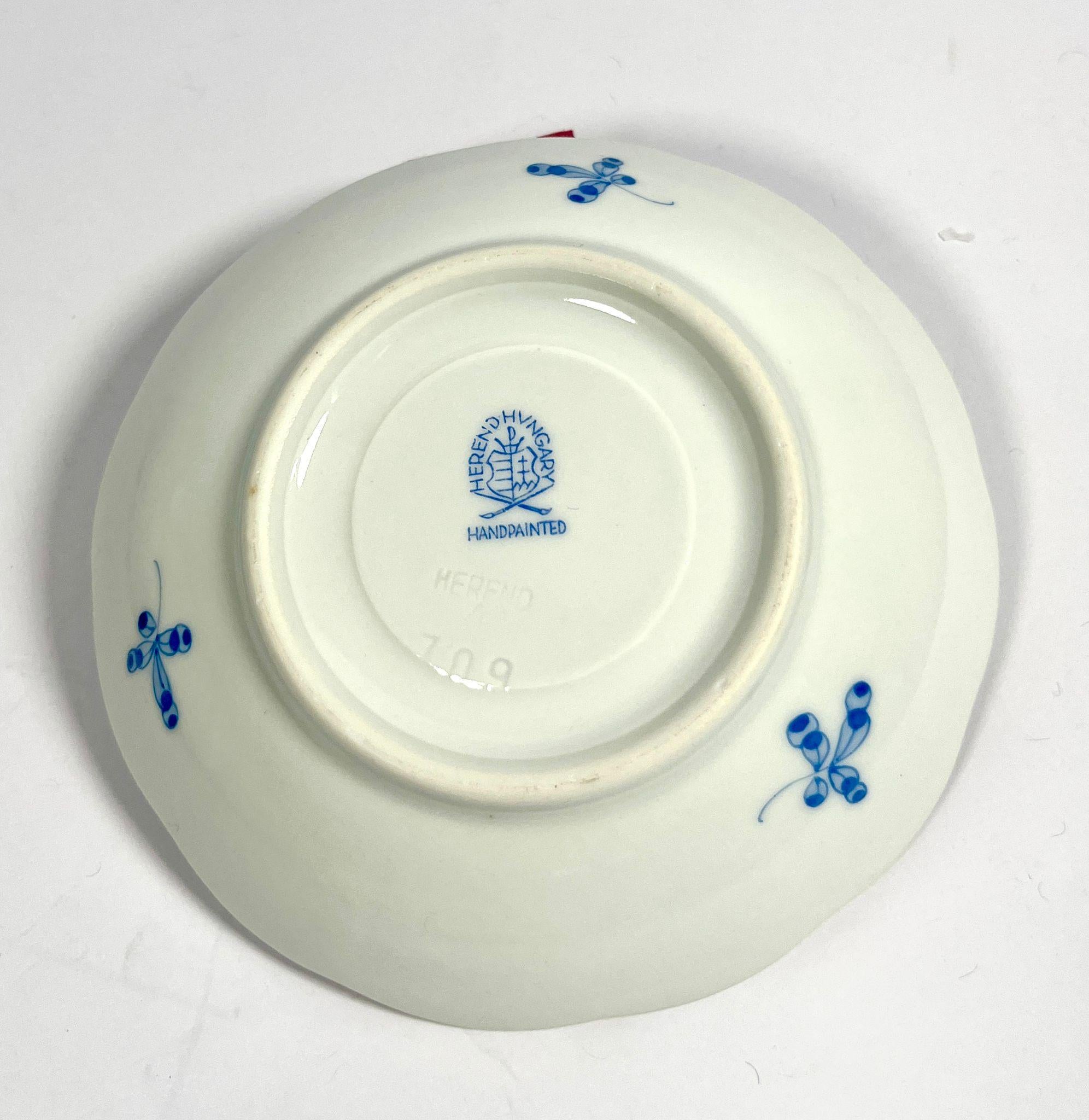 Magnifique service à café Herend Waldstein Blue en vente 5