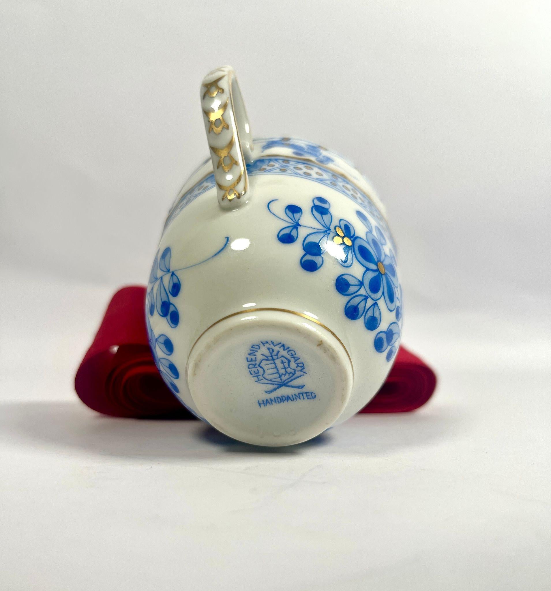 Magnifique service à café Herend Waldstein Blue en vente 6