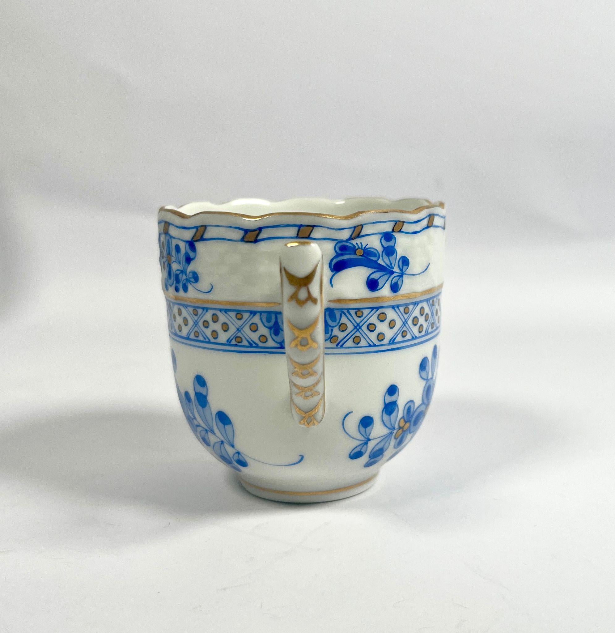 Magnifique service à café Herend Waldstein Blue en vente 2