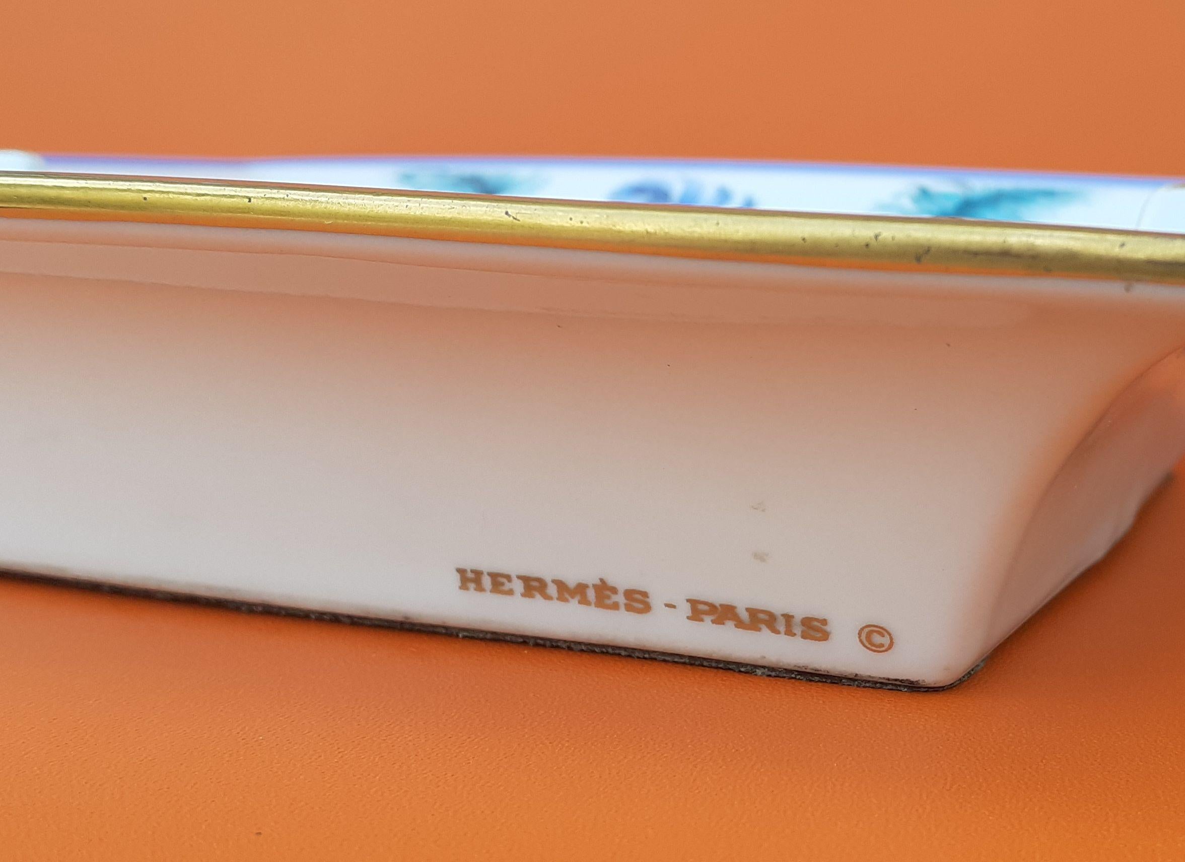 Beautiful Hermès Vintage Ashtray Change Tray Feathers 2