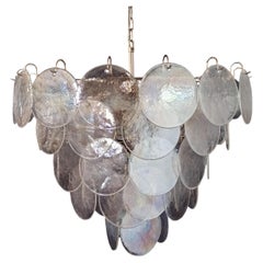 Retro Beautiful high quality Murano chandelier space age - 57 iridescent glasses